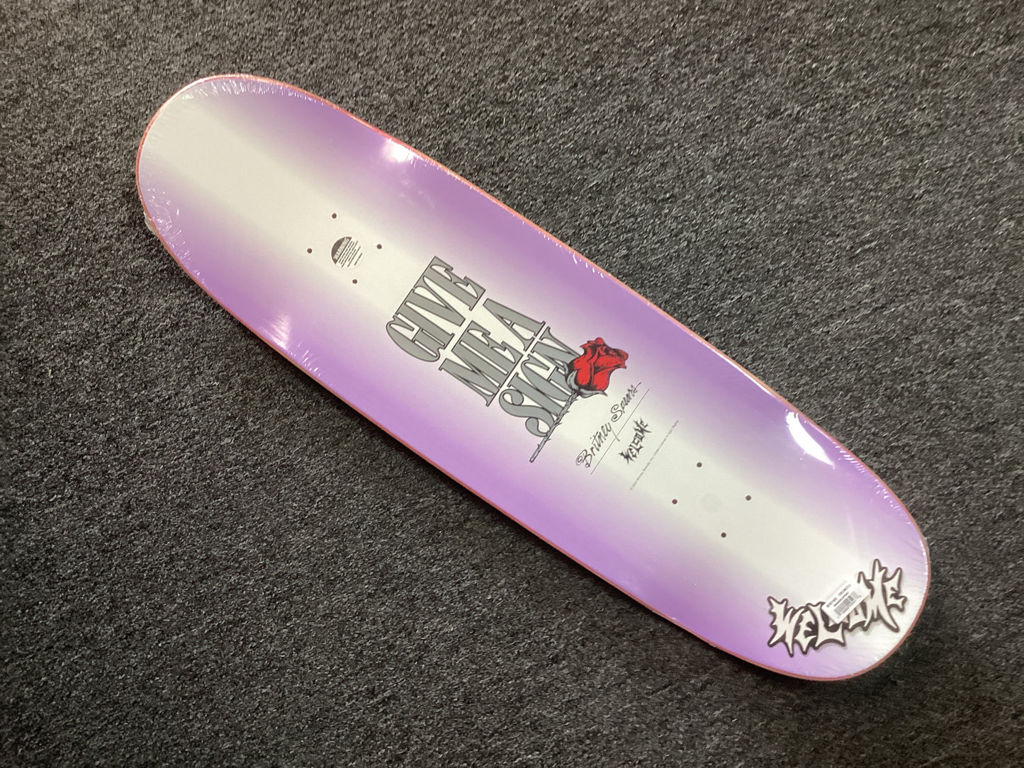 Welcome 9.5 deck Britney Angel purple white