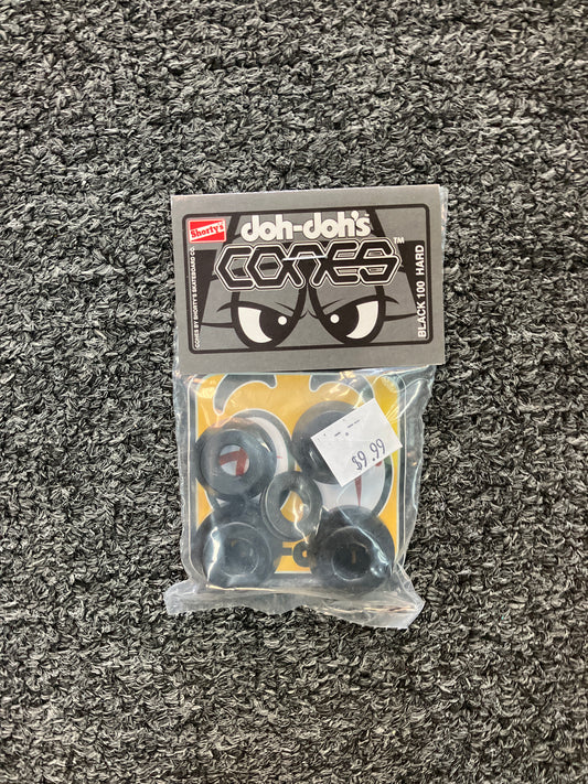 Doh-Doh Shortys Cones Bushing Set Hard 100 Black