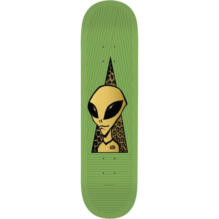 Alien Workshop 8.25” Skateboard Deck Guevara Visitor Gold Green