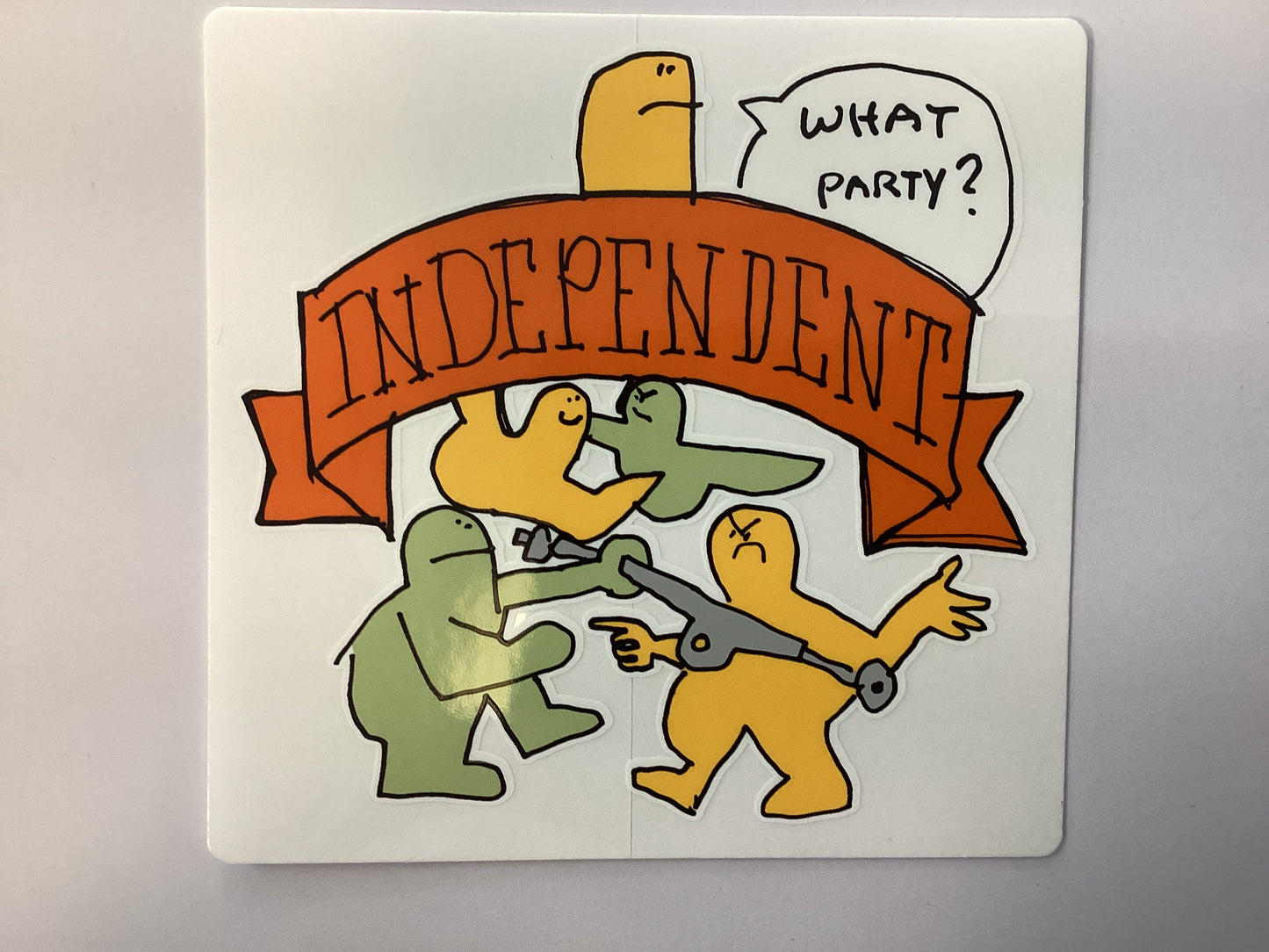 Independent Sticker Gonz 4.5”x4.5” Party