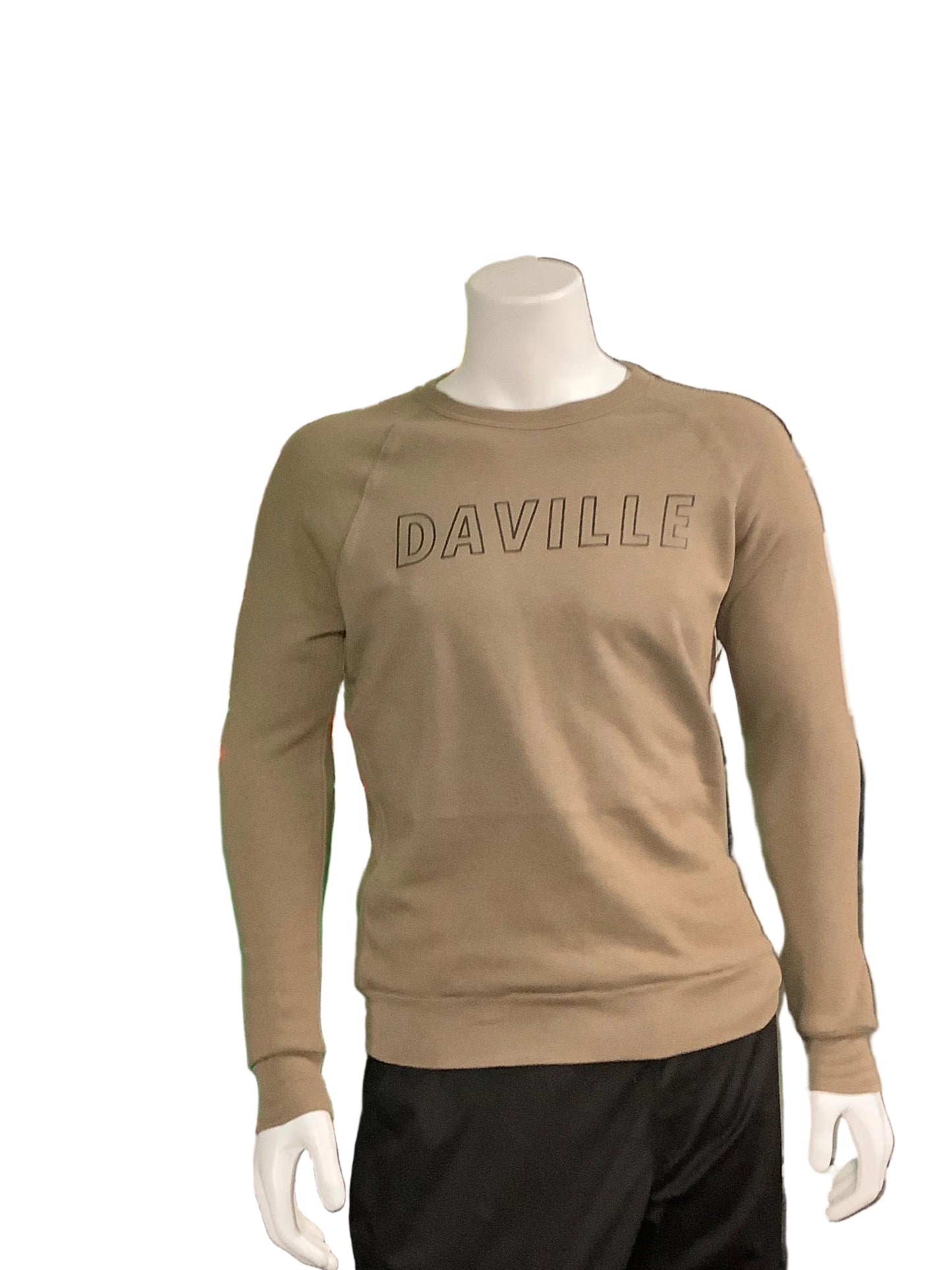 Daville Outline Logo Crew Medium Wheat Sweatshirt newdrop