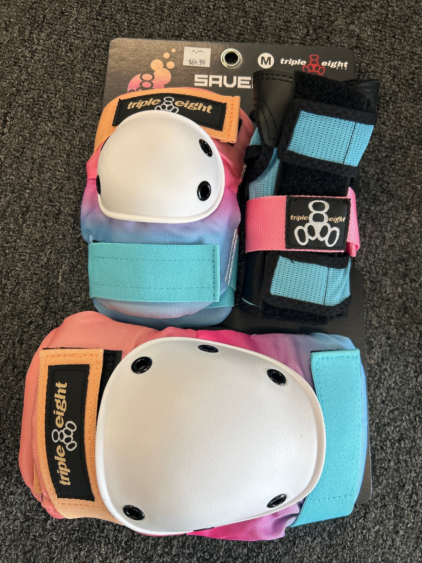 Triple Eight M pad set Saver Series Sunset knee elbow wrist