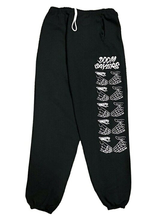 Doom Sayers Medium Snake Shake Sweatpants Black