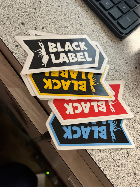Black Label Stickers