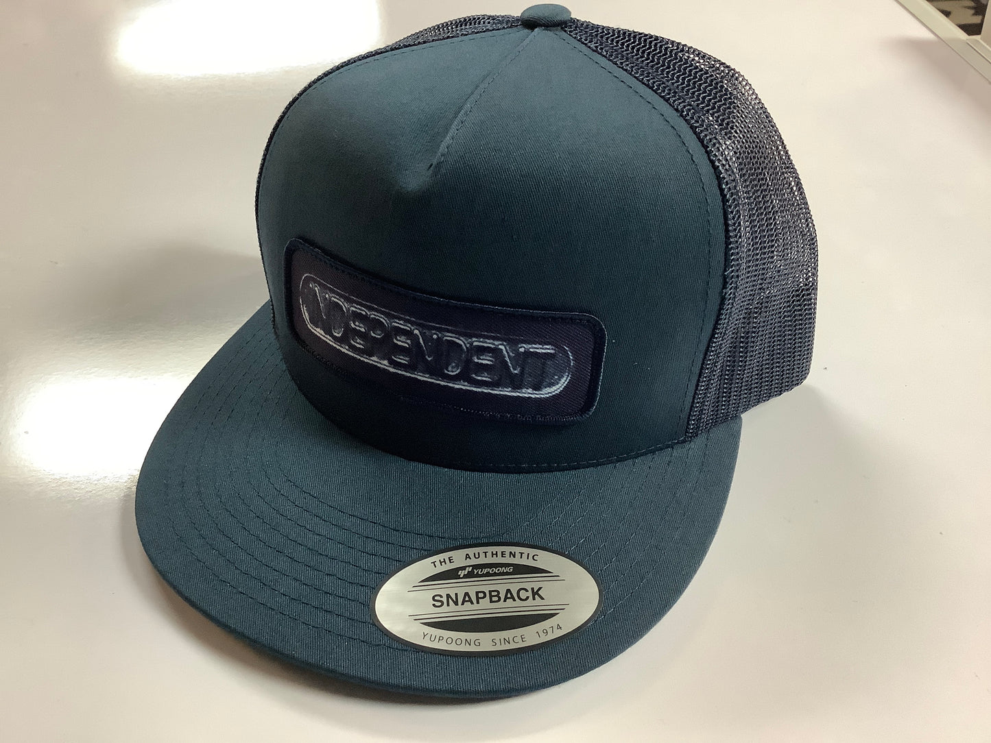 Independent Hat Sand Cast Snapback Structured Navy