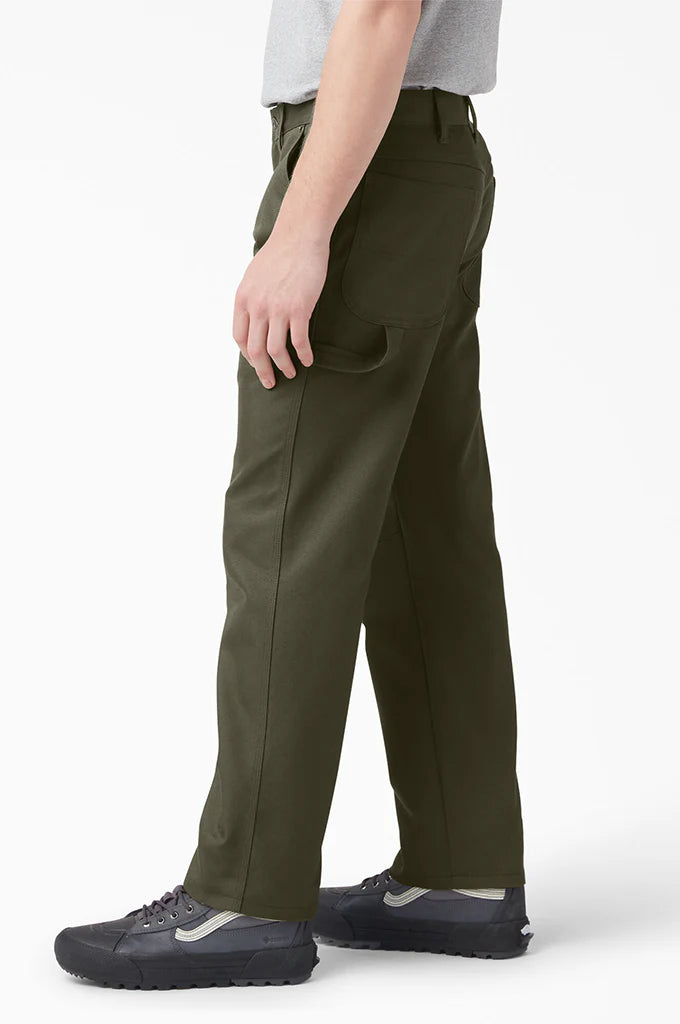 Dickies Skateboarding Regular Fit Flex Duck Carpenter Pants - Military Green
