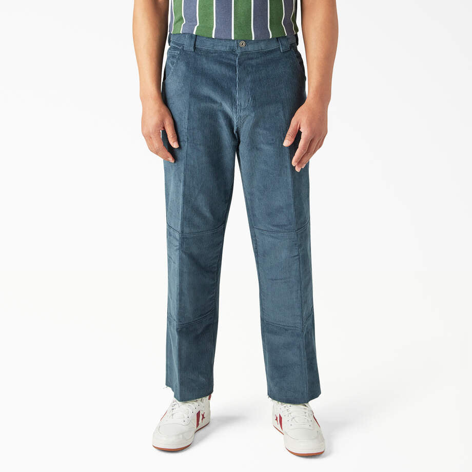 Franky Villani Sicko Loose Fit Corduroy Double Knee Pants Blue