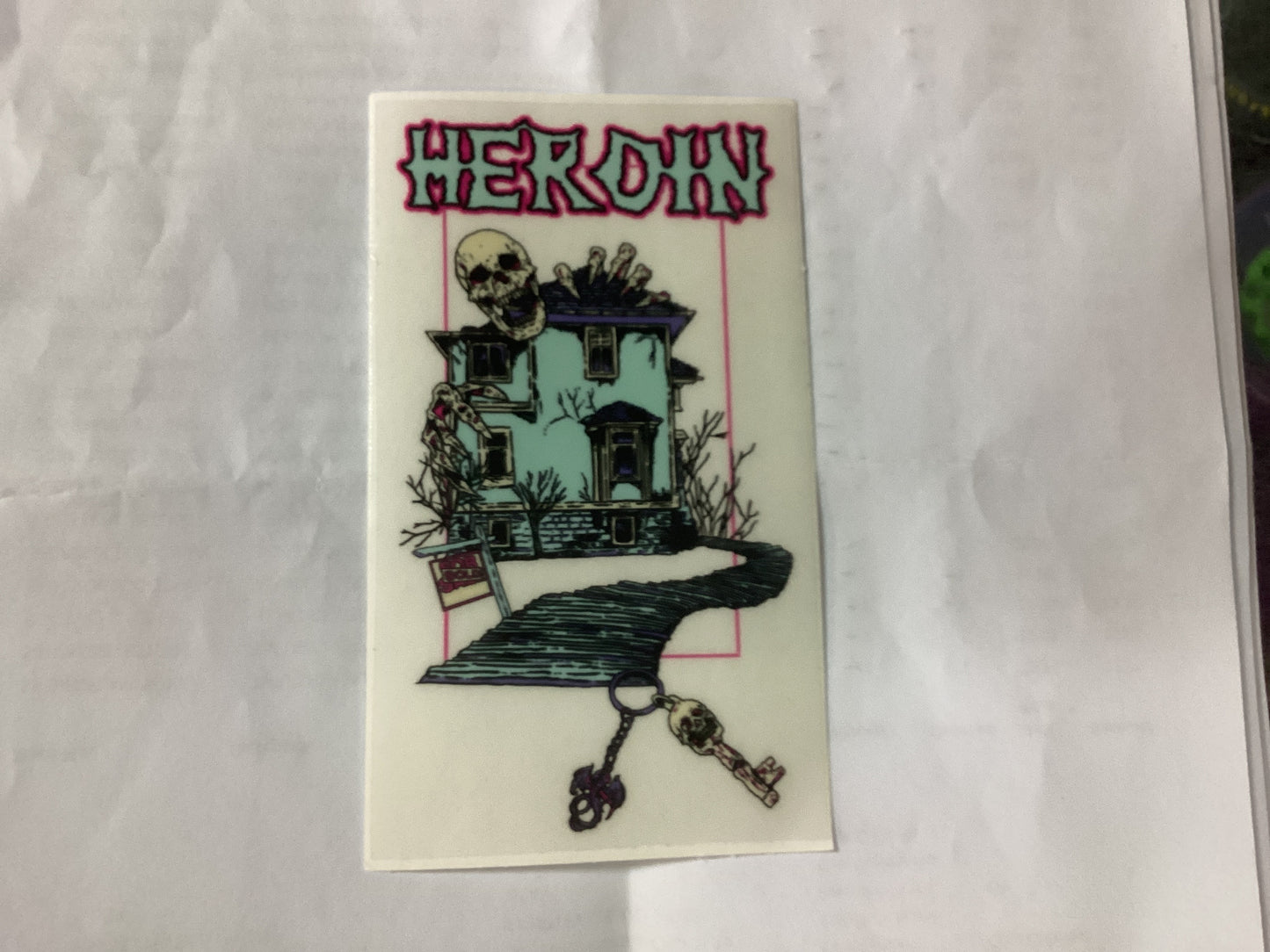 Heroin Sticker SOLD keys