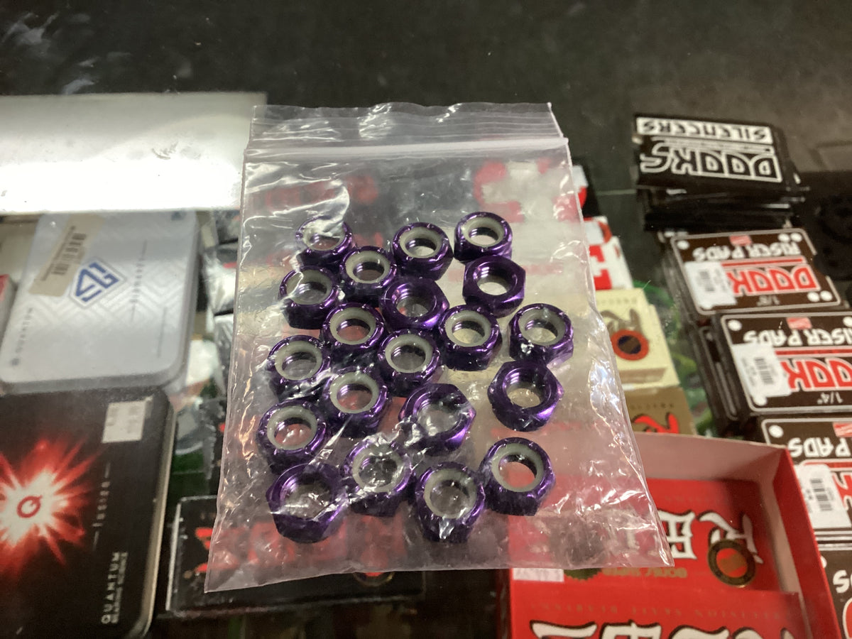 Axle Nut Purple 8mm (skateboards & roller skates $1 per nut)