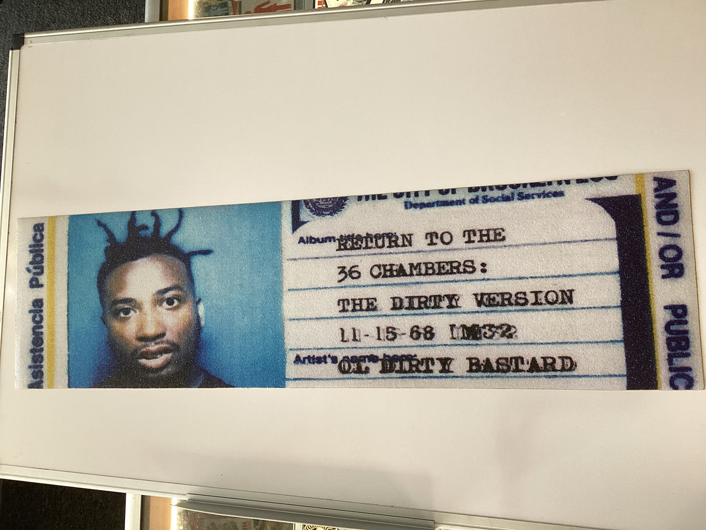 Color Bars Grip Tape X ODB WELFARE CARD FULL GRIPTAPE 9”x33”