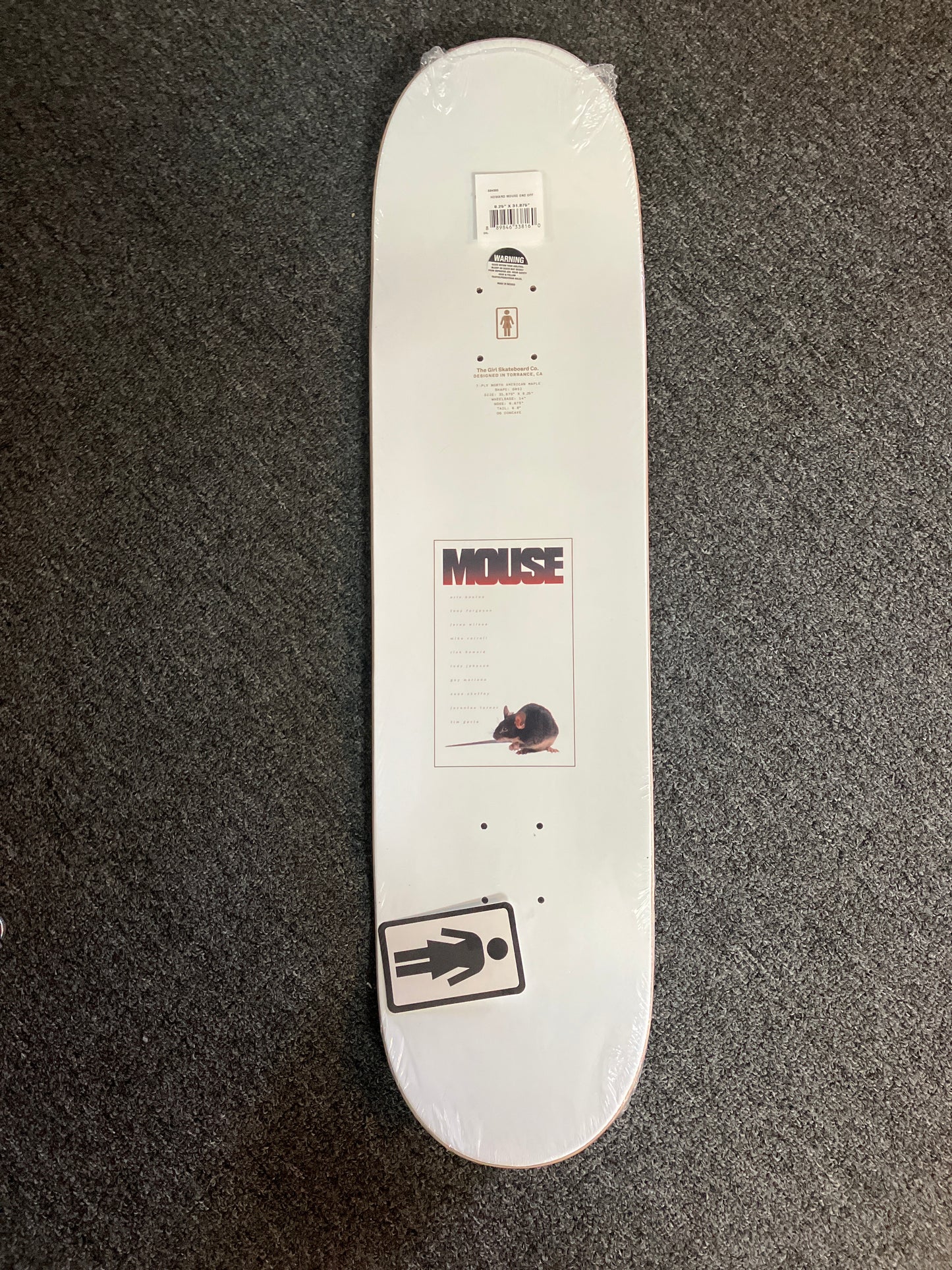 Girl 8.25 deck Mouse Rick Howard one off