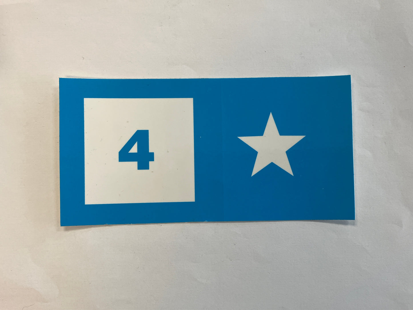 4 star Stickers 6”