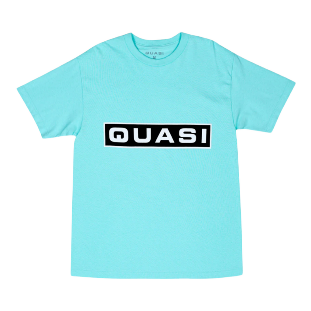 Quasi Bar Logo T Shirt Teal