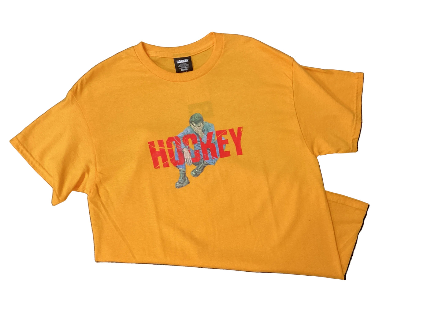 Hockey Shattered Punch T-Shirt Yellow