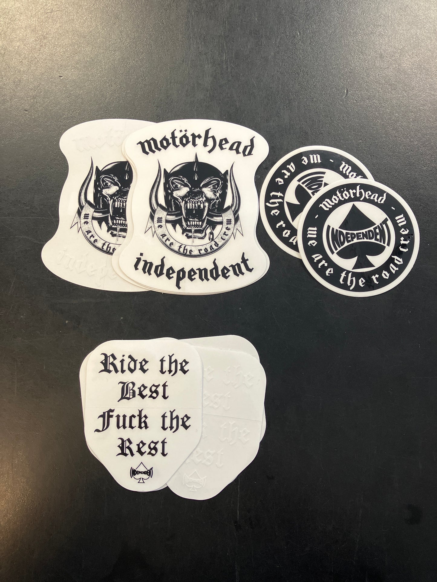 Independent X Motörhead stickers
