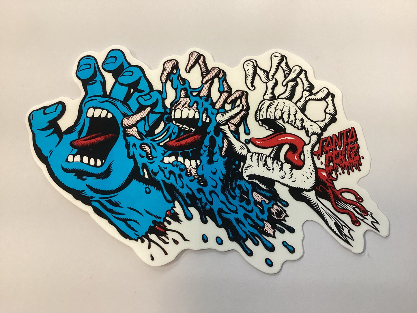 Santa Cruz Sticker Evolve Hand Clear Mylar 6”x4.25”