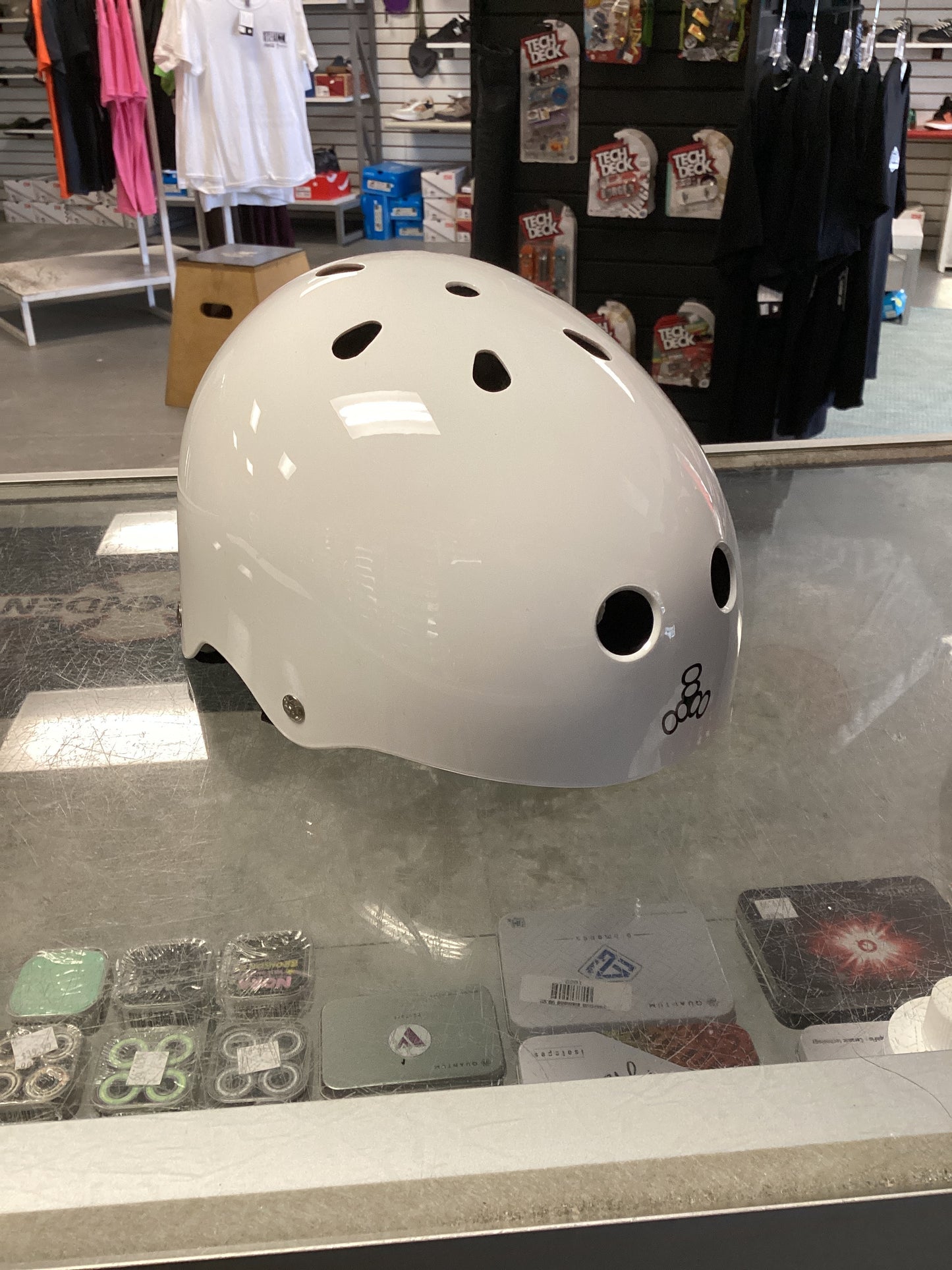 Triple Eight Lil Eight White Gloss Youth Helmet