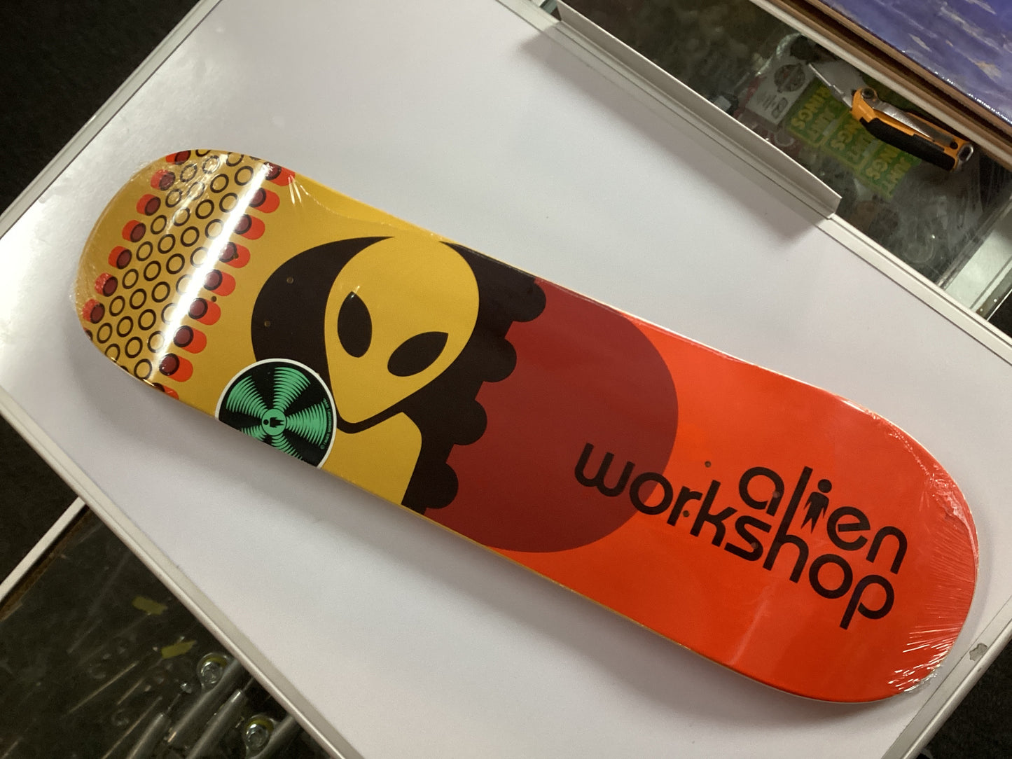 Alien Workshop 8.62” skateboard deck PILLS 2 RED DIPPED