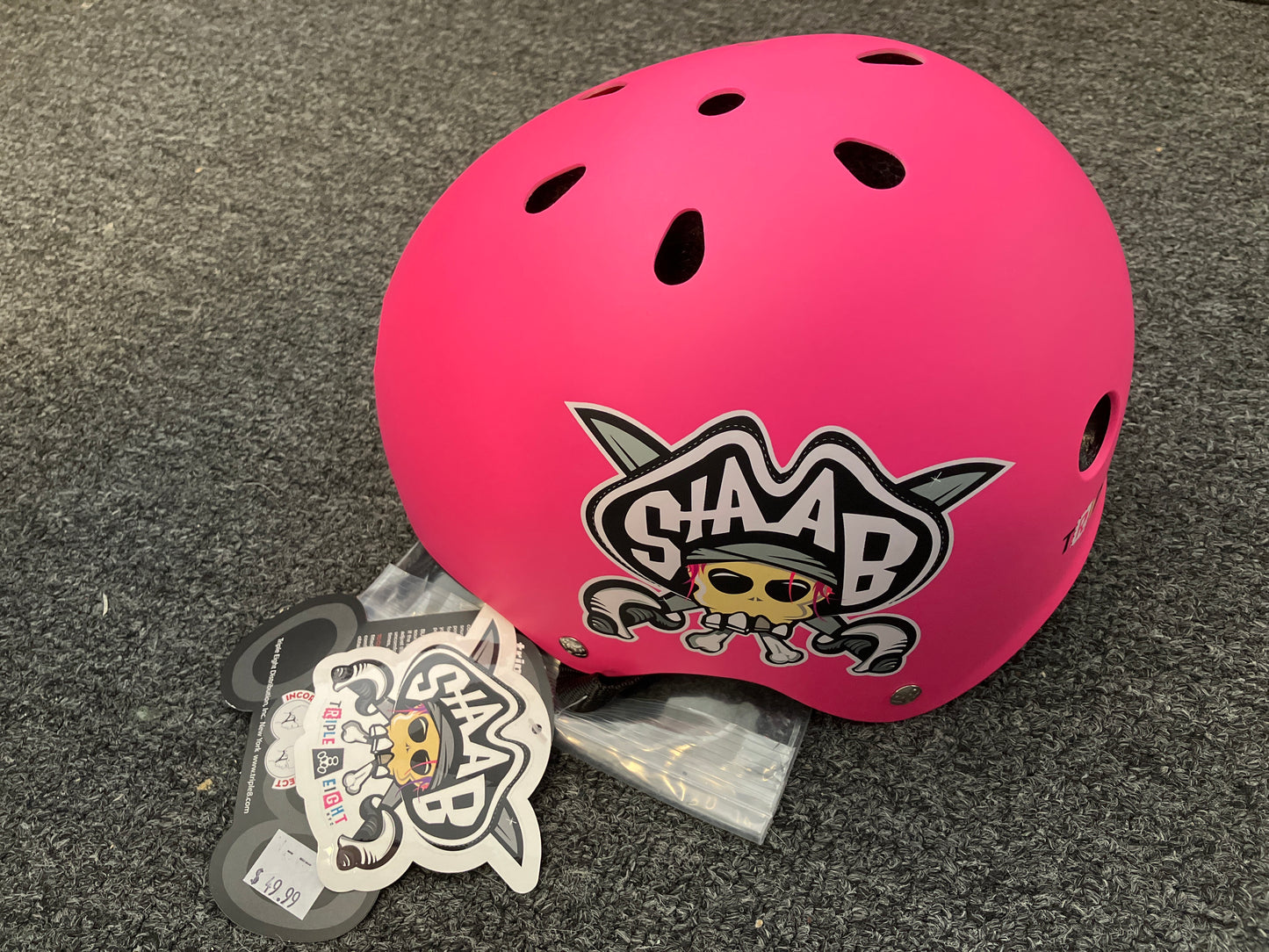 TRIPLE EIGHT YOUTH HELMET PINK SHAAB