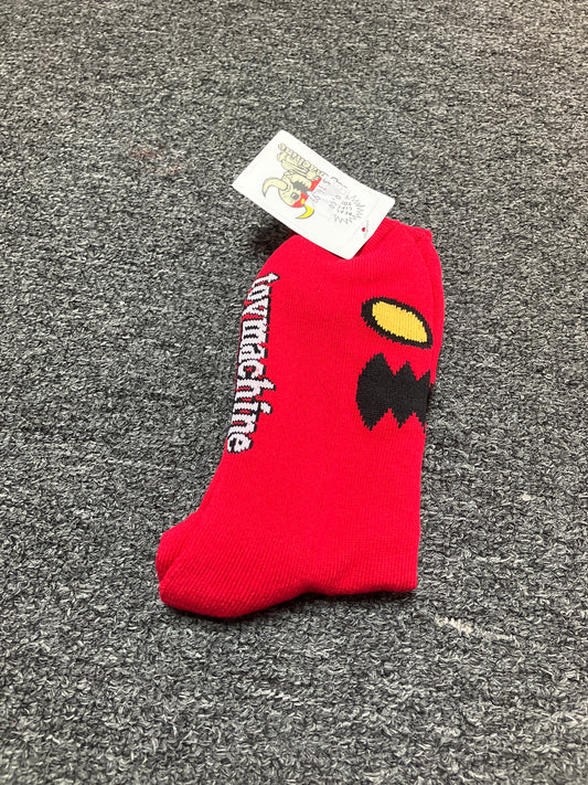 Toy Machine Monster Face Crew socks- Red