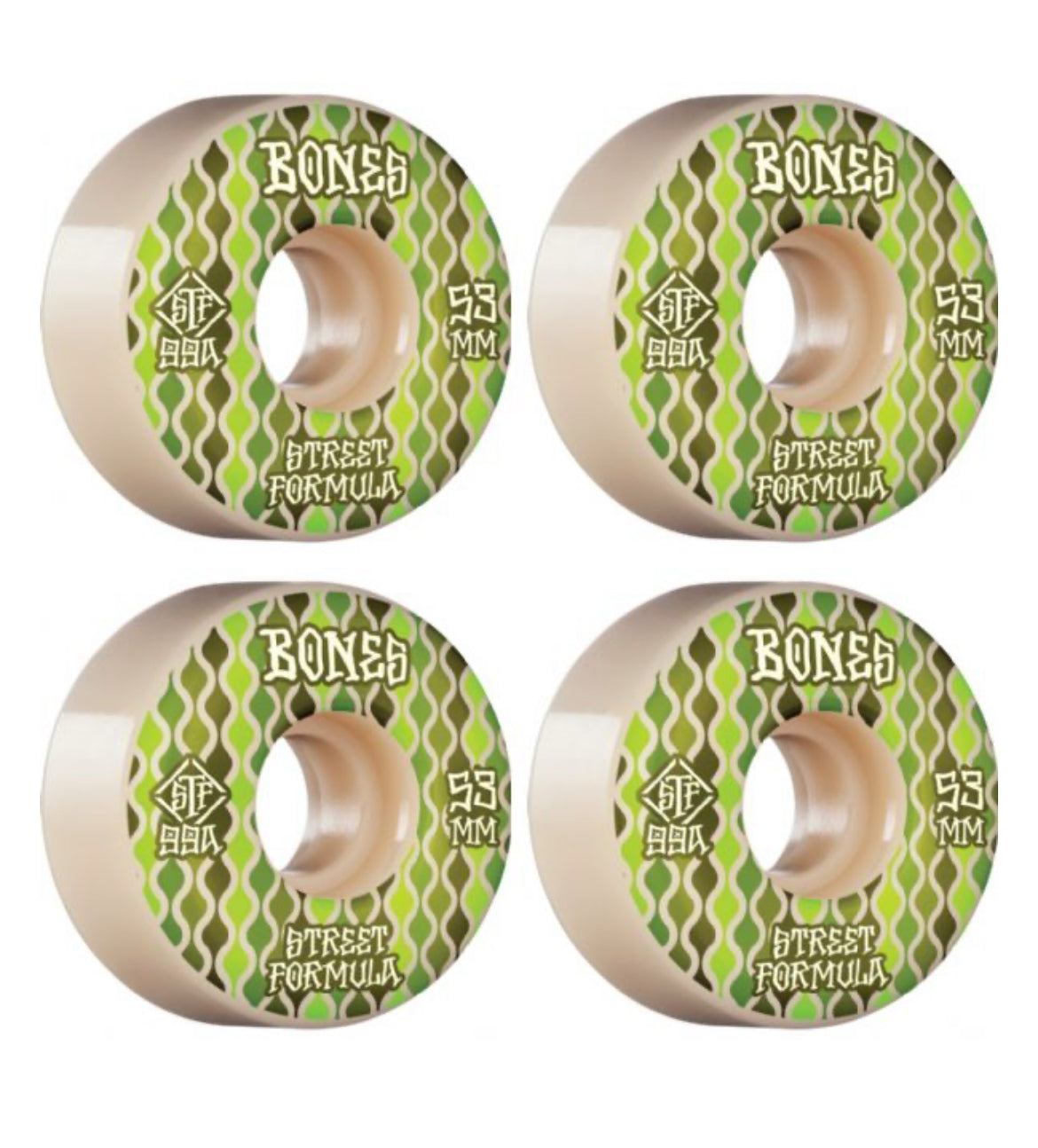 Bones STF V2 Retros 53mm 99A Locks Wheels