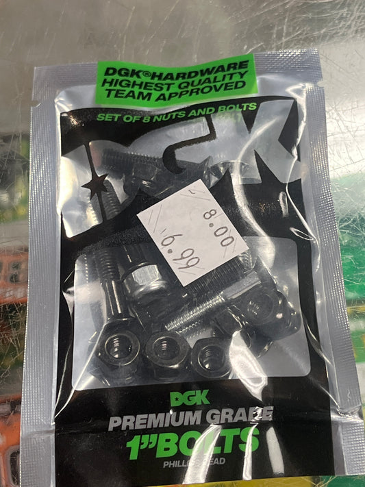 DGK 1” Phillips 2 Silver, 6 Black Hardware