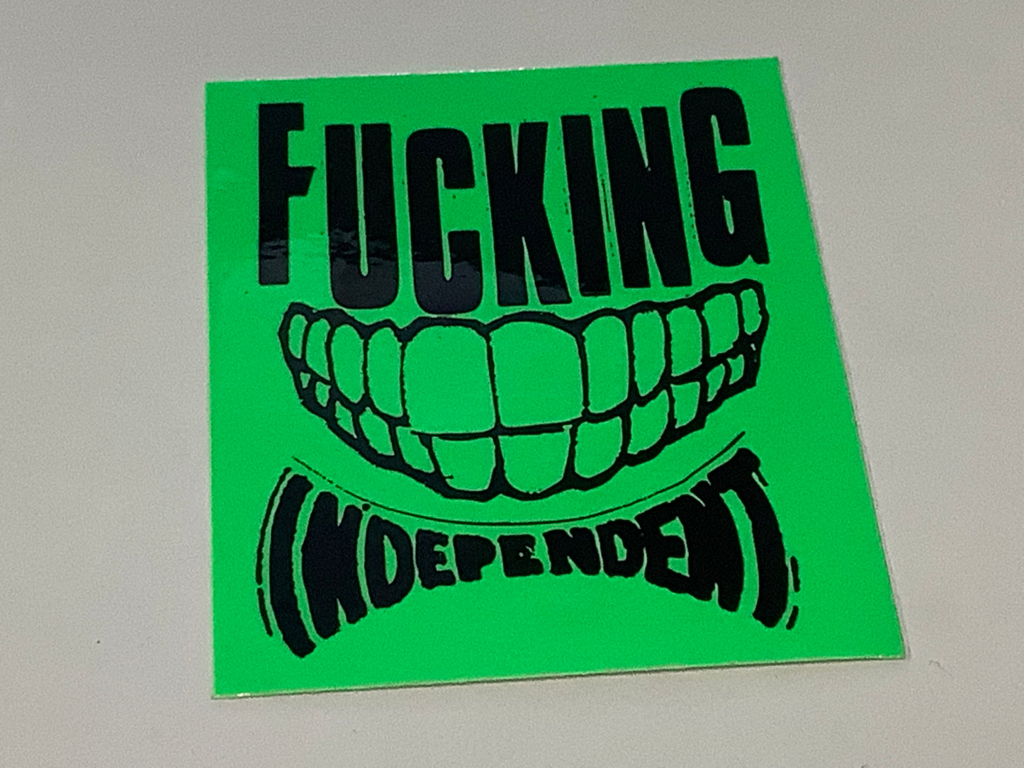 Fucking Awesome X Independent Sticker Smile 2.75”x3.5”