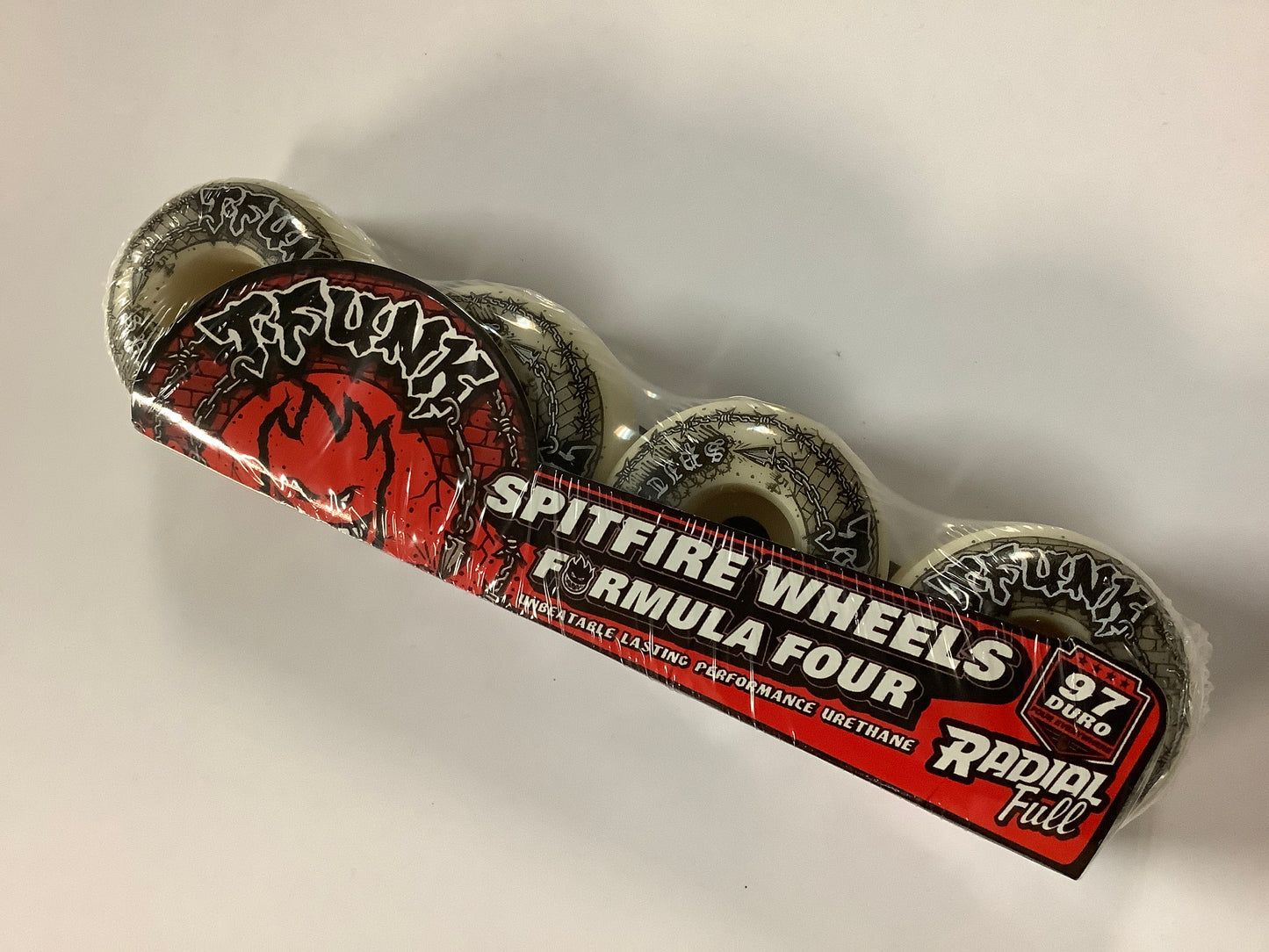 Spitfire F4 Skateboard Wheels T FUNK RAW RADIAL FULL 54mm 97D FORMULA FOUR