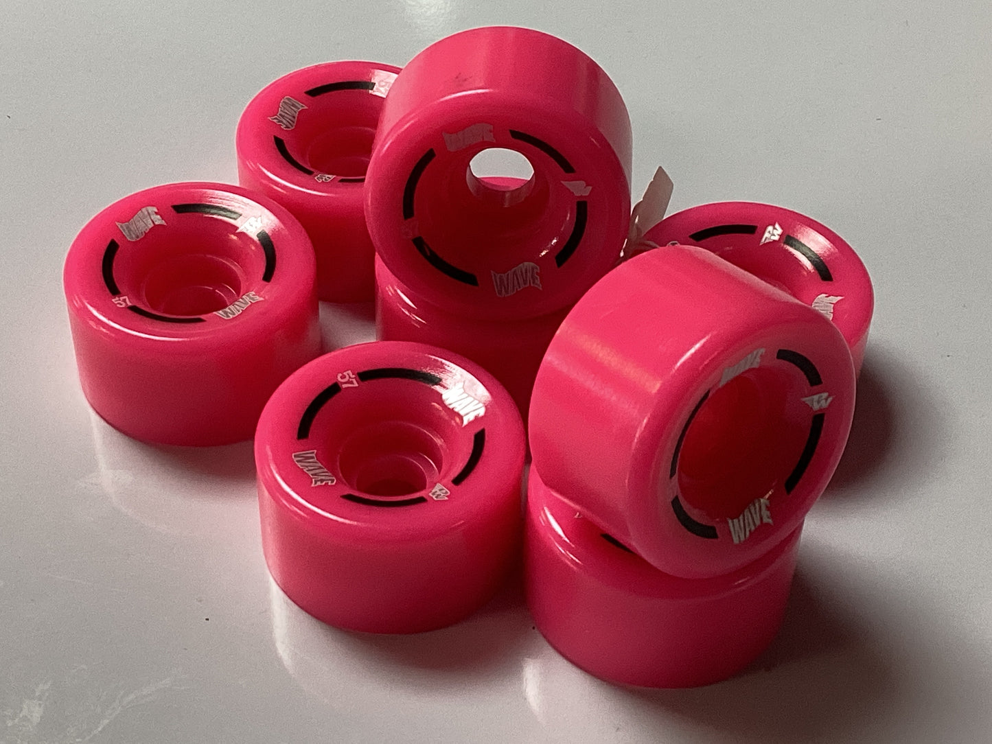 Riedell Wheels for Roller Skates Outdoor WAVE PINK 57mm