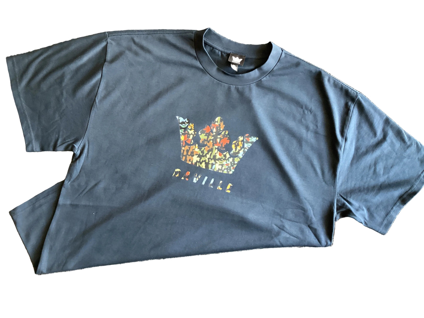 Daville x AS Colour S/S Heavyweight Boxy Fit Shirt Camo Crown Navy