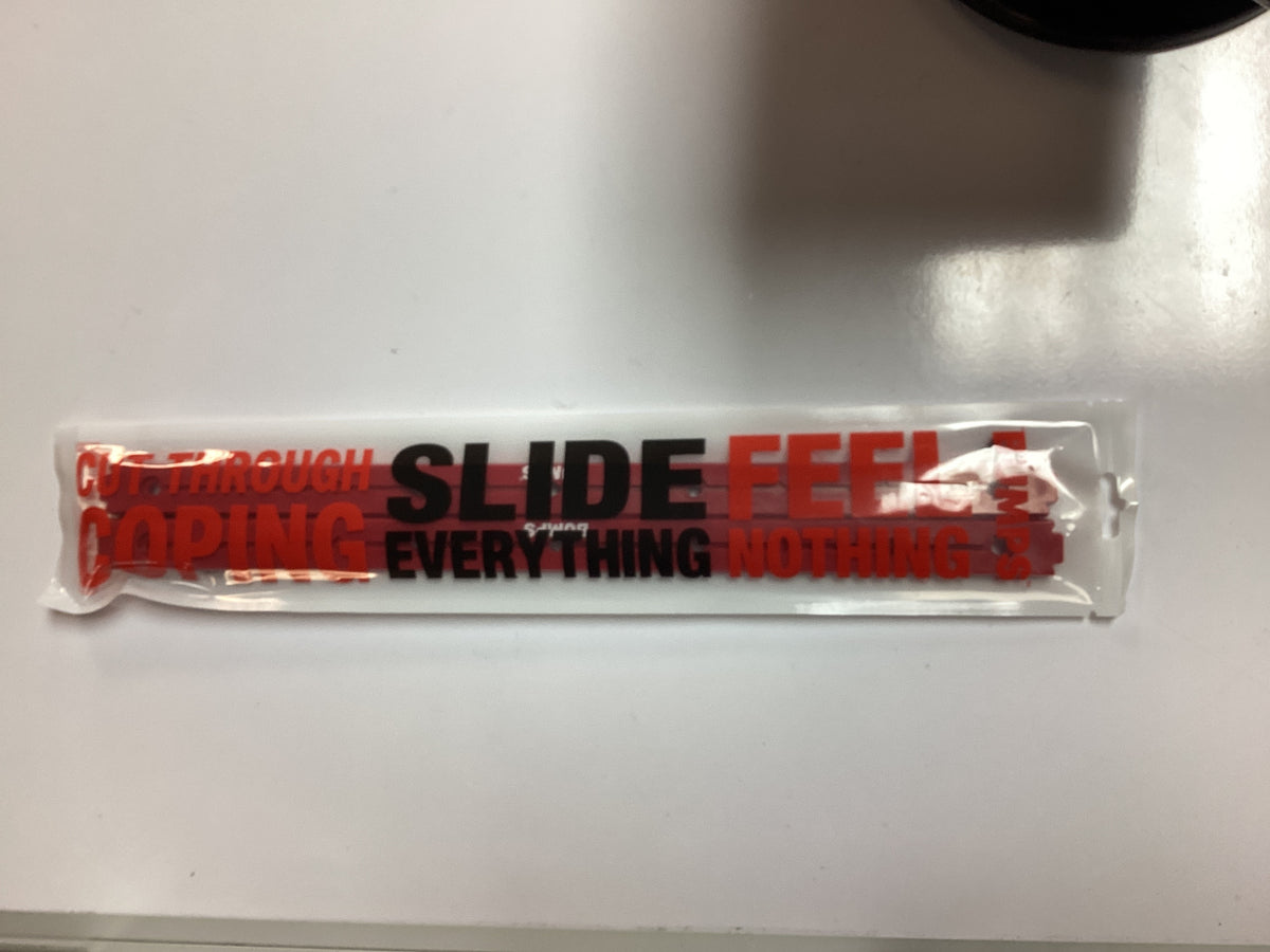 Bumps Razor Blade Skateboard Rails Red