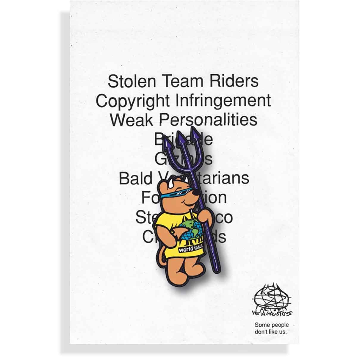 World Industries Rocco Lil Logo enamel lapel pin