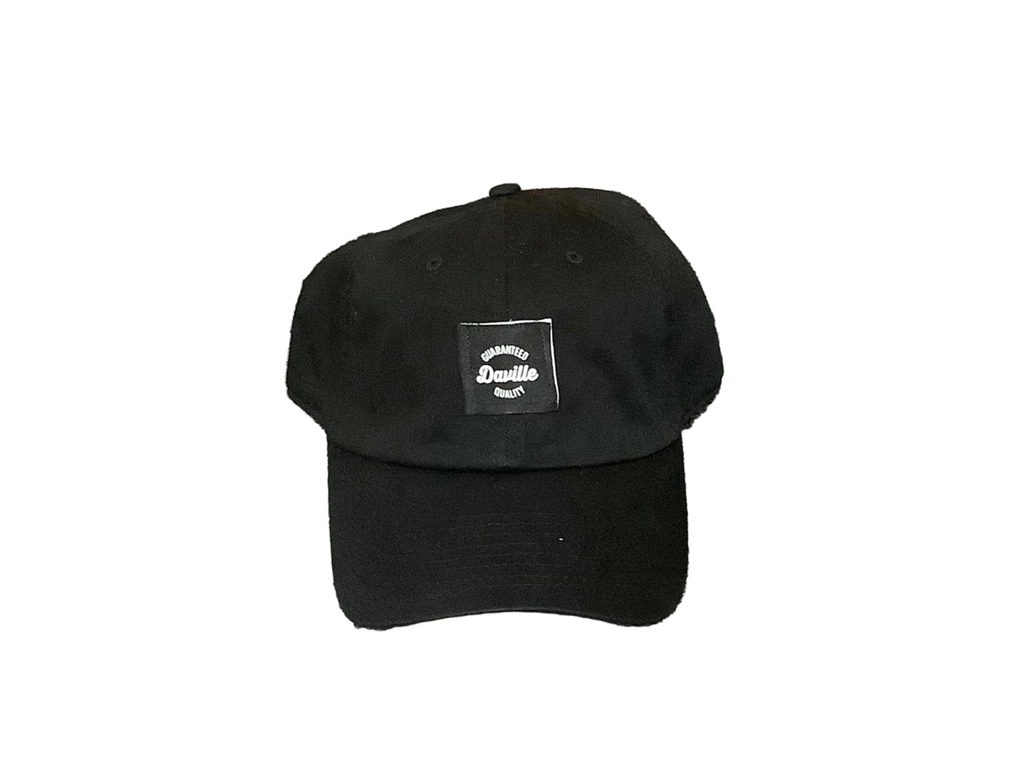 Daville dad hat with buckle strap Quality Logo Black