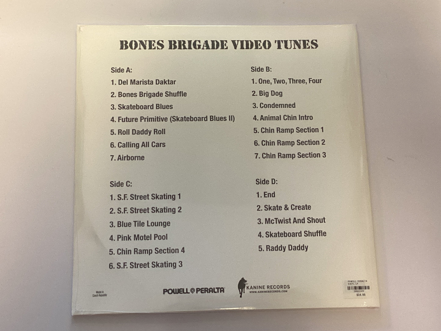 Powell Peralta Bones Brigade Video Tunes Vinyl Double LP records