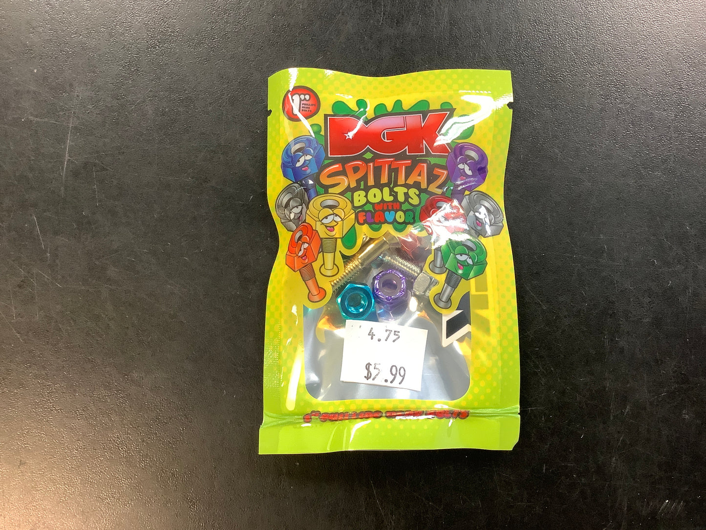 DGK Bolts Spittaz 1” Phillips Multicolored