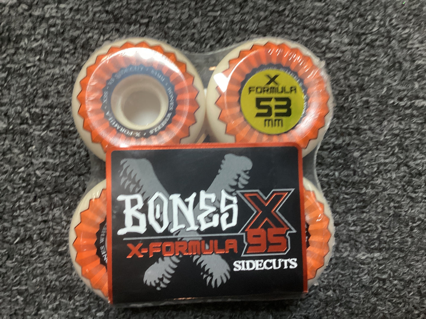 Bones 53mm X Formula Wheels X95 side cuts