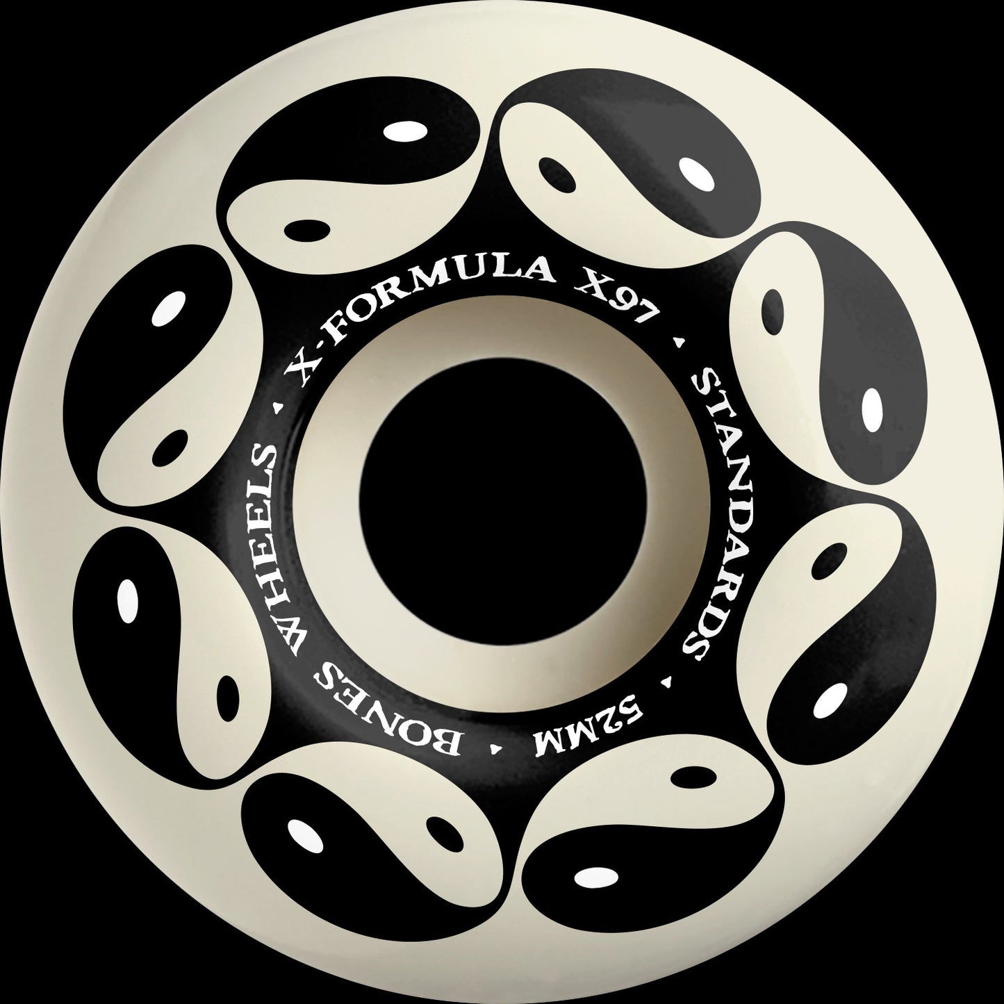 Bones X-Formula X97 54mm Yin & Yang Natural Skateboard Wheels