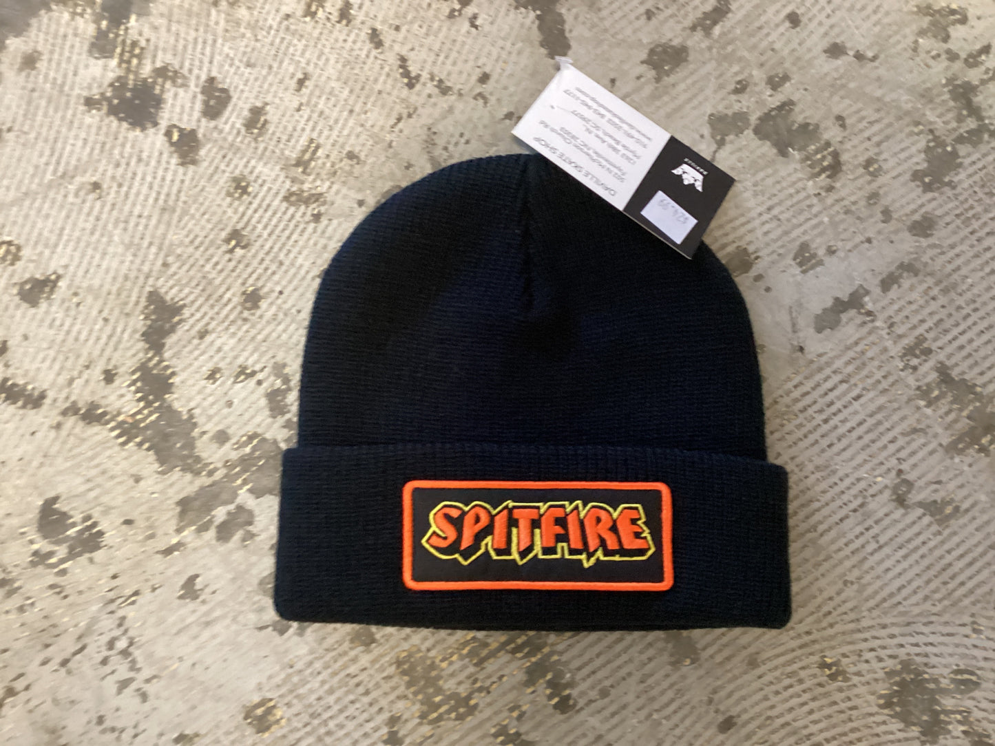 Spitfire beanie hellfire script patch cuff black