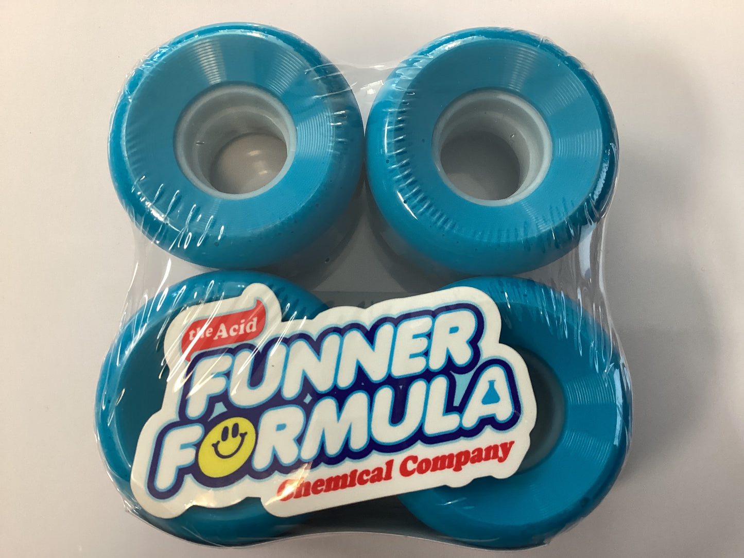 Acid Skateboard Wheels 53mm 86A PODS CONICAL BLUE Soft Cruiser Filmer Wheels
