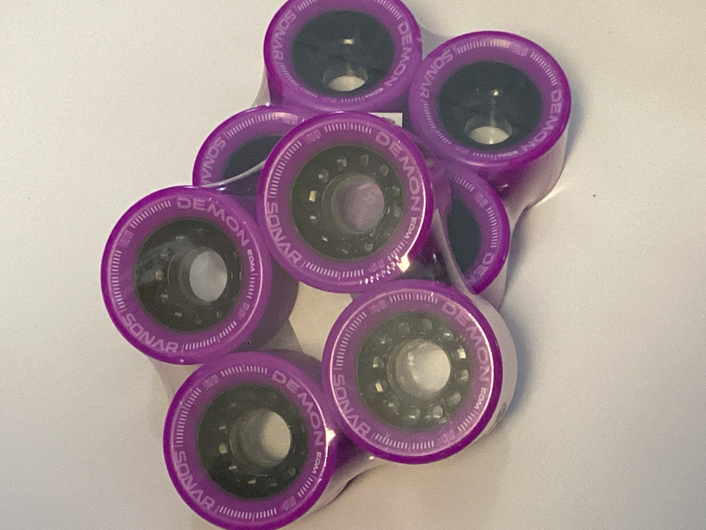Sonar Demon EDM Indoor Recreation 95A wheels for roller skates set of 8