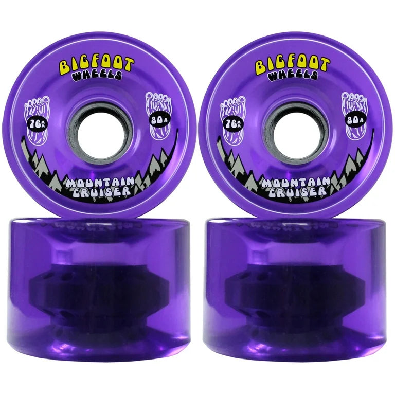 Bigfoot longboard skateboard wheels 76mm 80A Mountain Cruisers Soft Cruiser Filmer Wheels