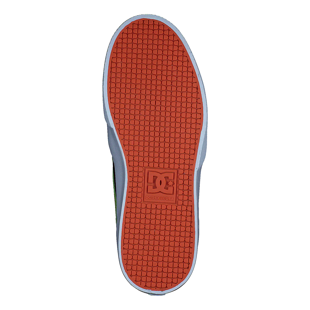 DC Kalis Vulc Mid Kids Shoes Black/Green/Turquoise