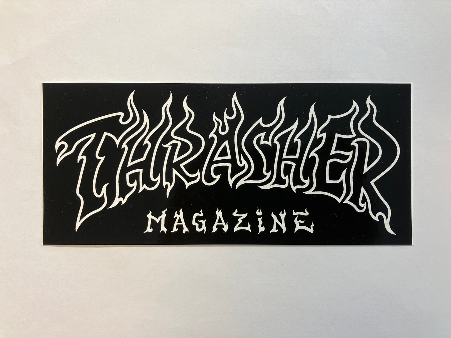 Thrasher Mag Black Sticker 8”