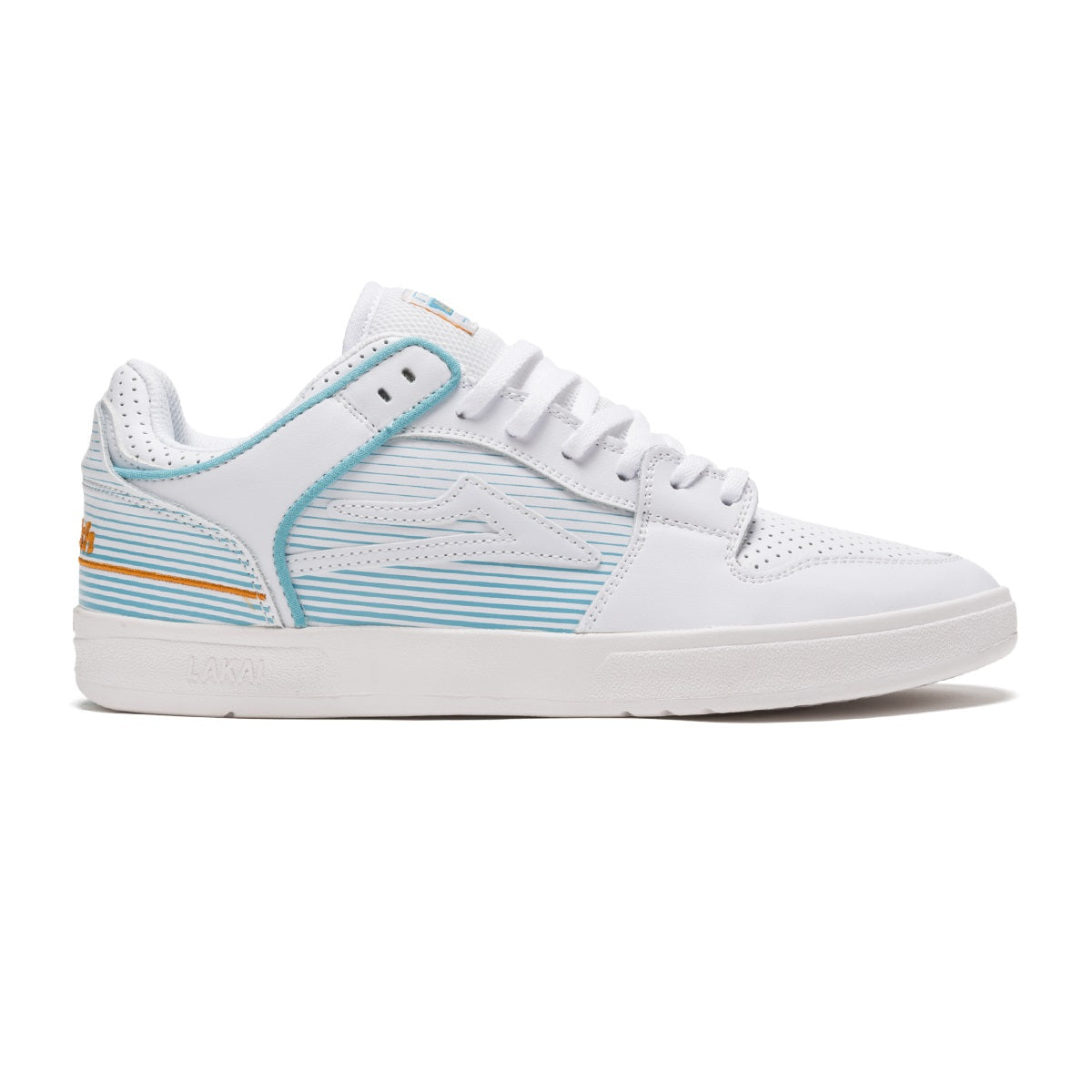 Lakai Telford Low Shoes White Leather Size 11