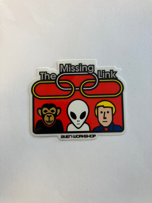 Alien Workshop sticker Missing Link Stickers 2.75”
