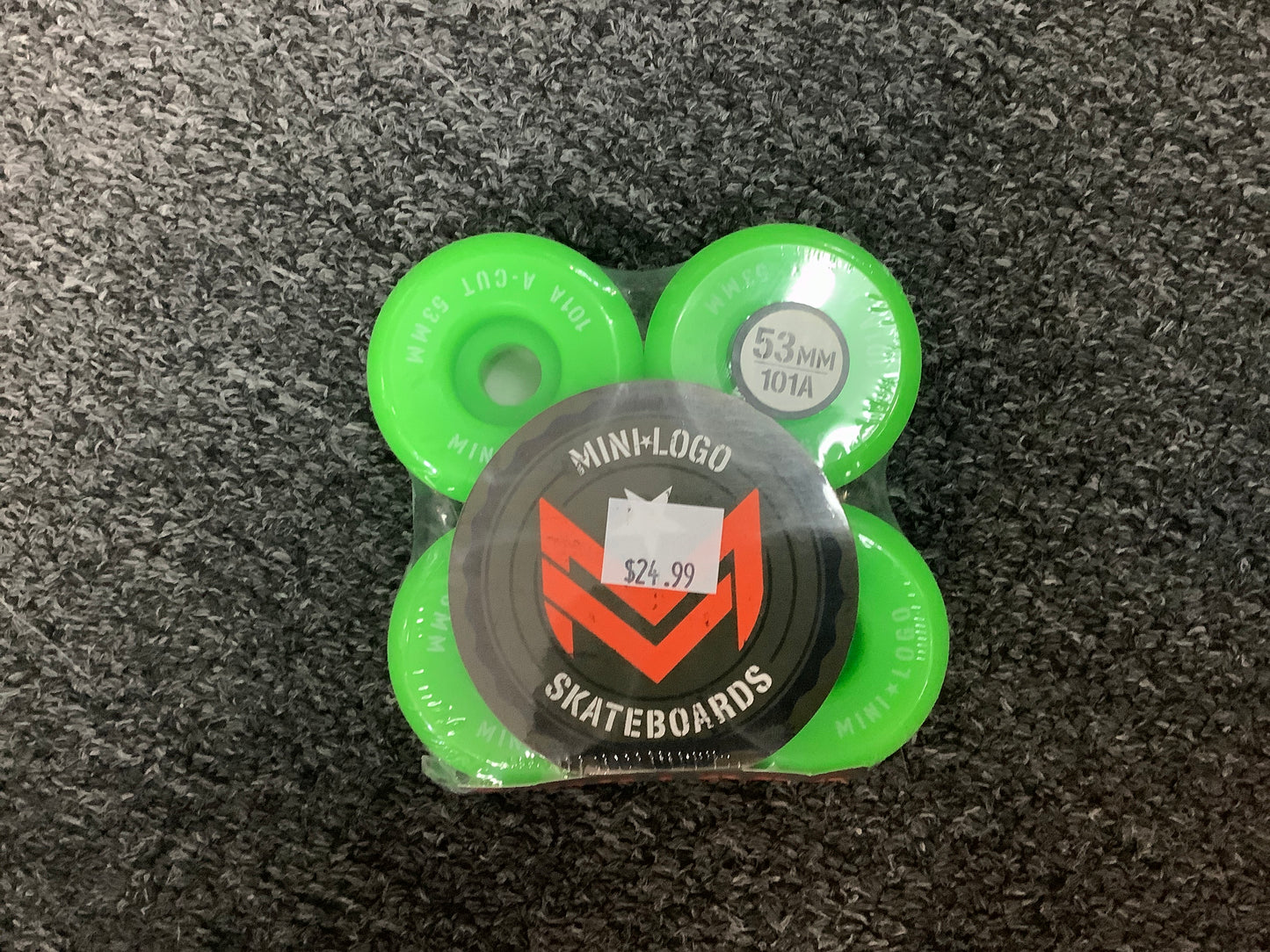 Mini Logo 53mm 101a Wheels Green