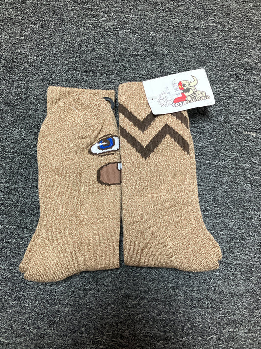 Toy Machine Betard Crew Socks- Brown