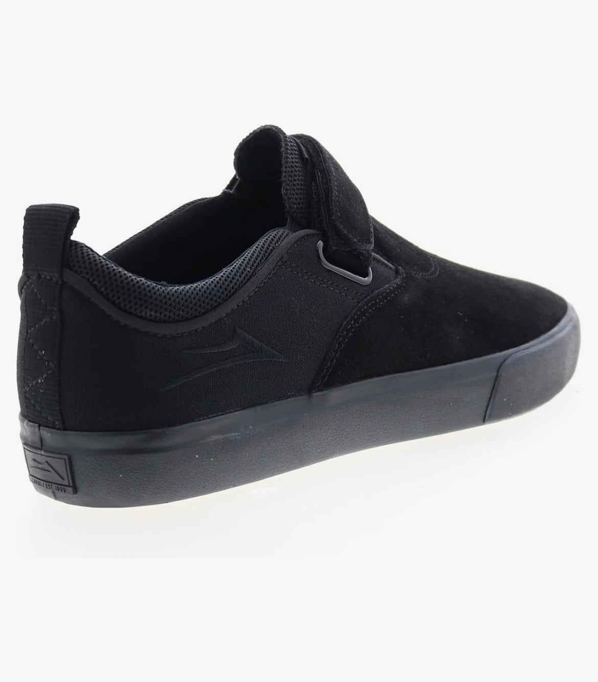 Lakai Riley 2 Skate Shoe Black Suede Velcro