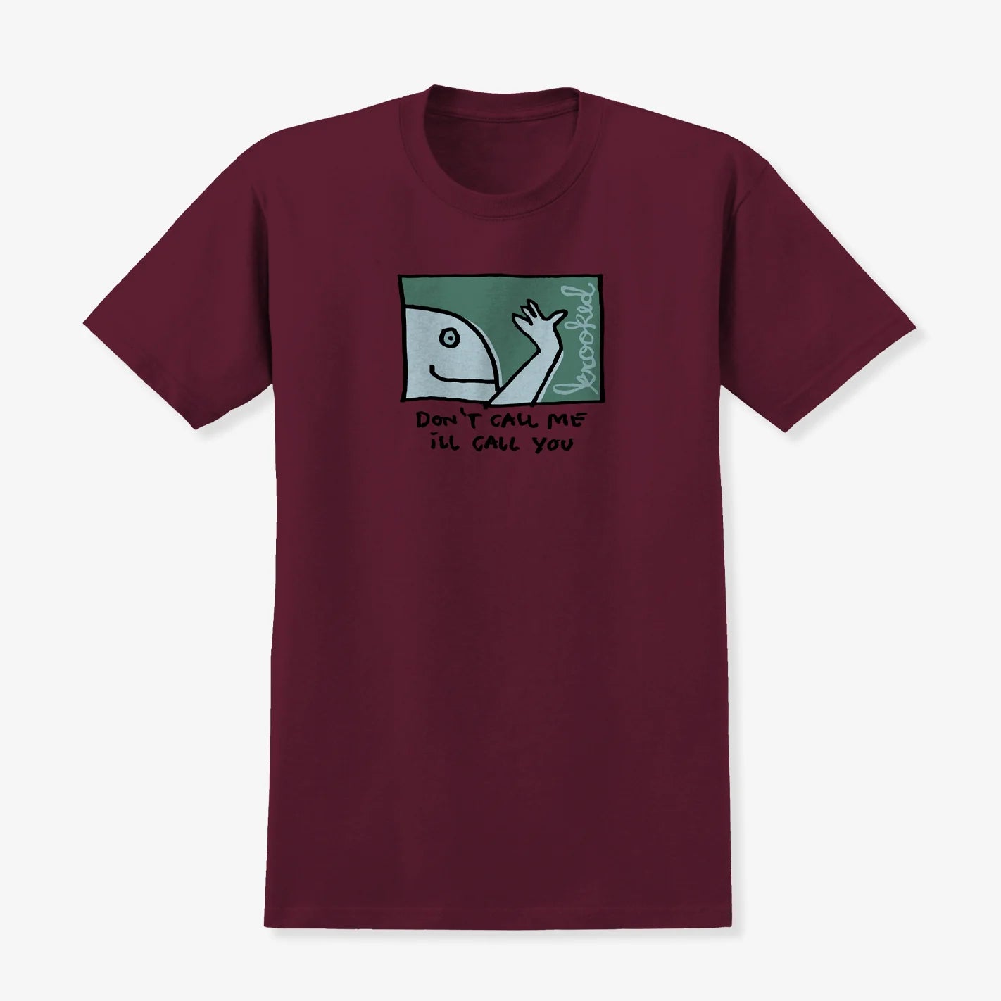 Krooked Call Me Burgundy T Shirt