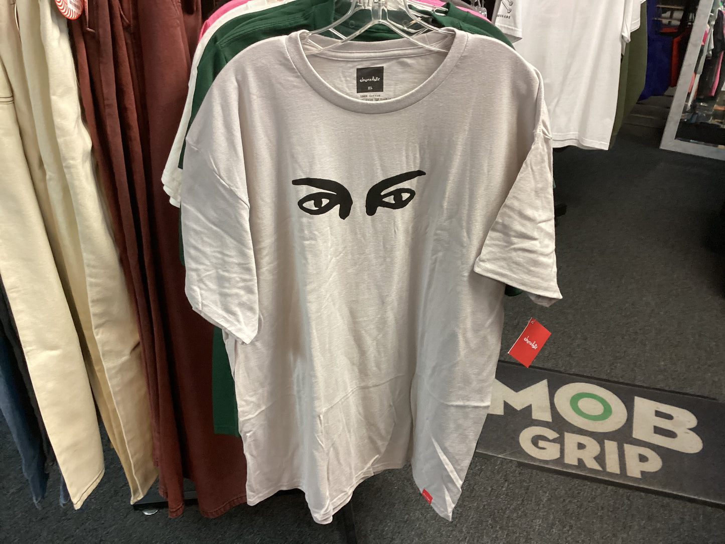Chocolate t-shirt XL EYES grey